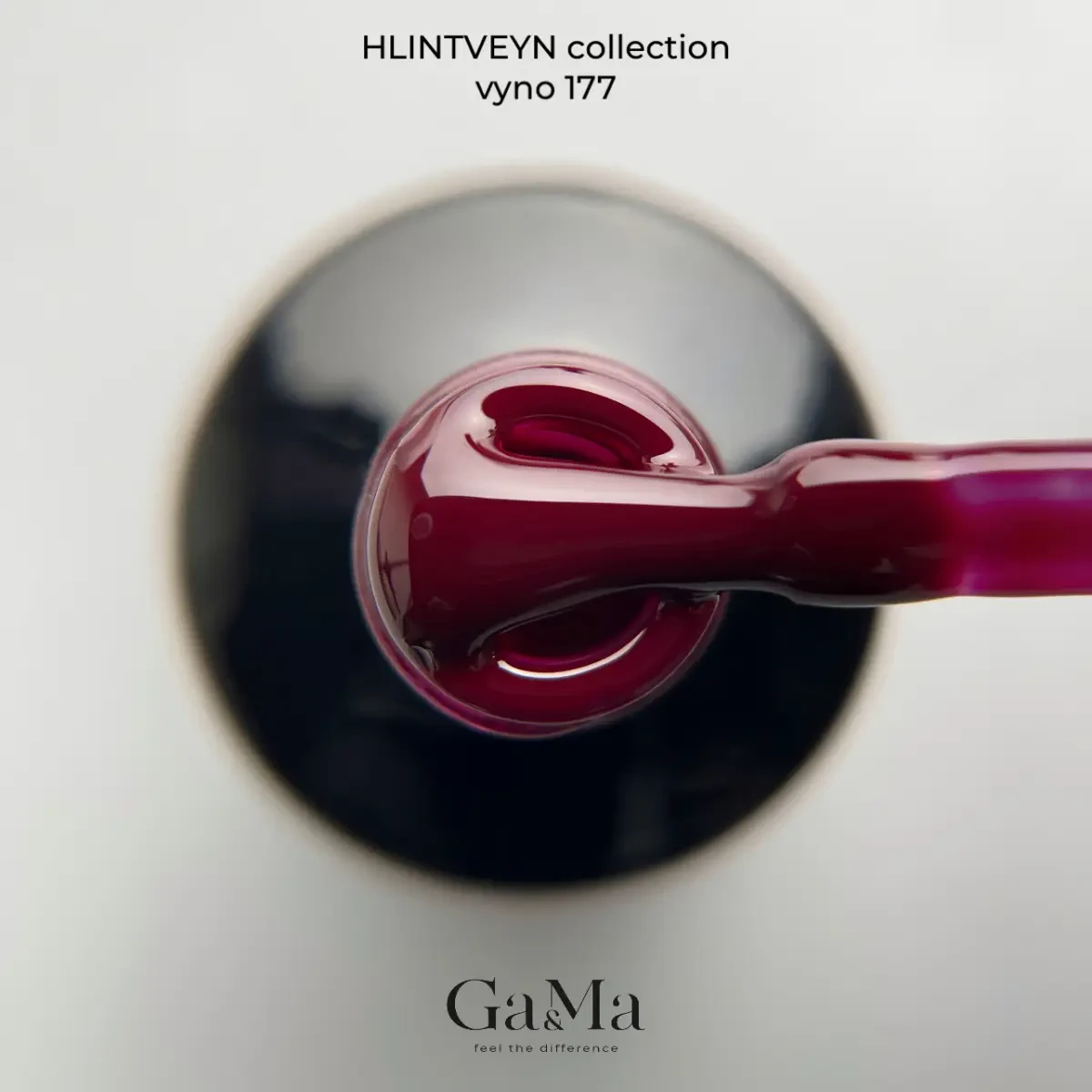 Гель-лак для нігтів вино Ga&Ma Hlintveyn collection 177 vyno, 10 мл