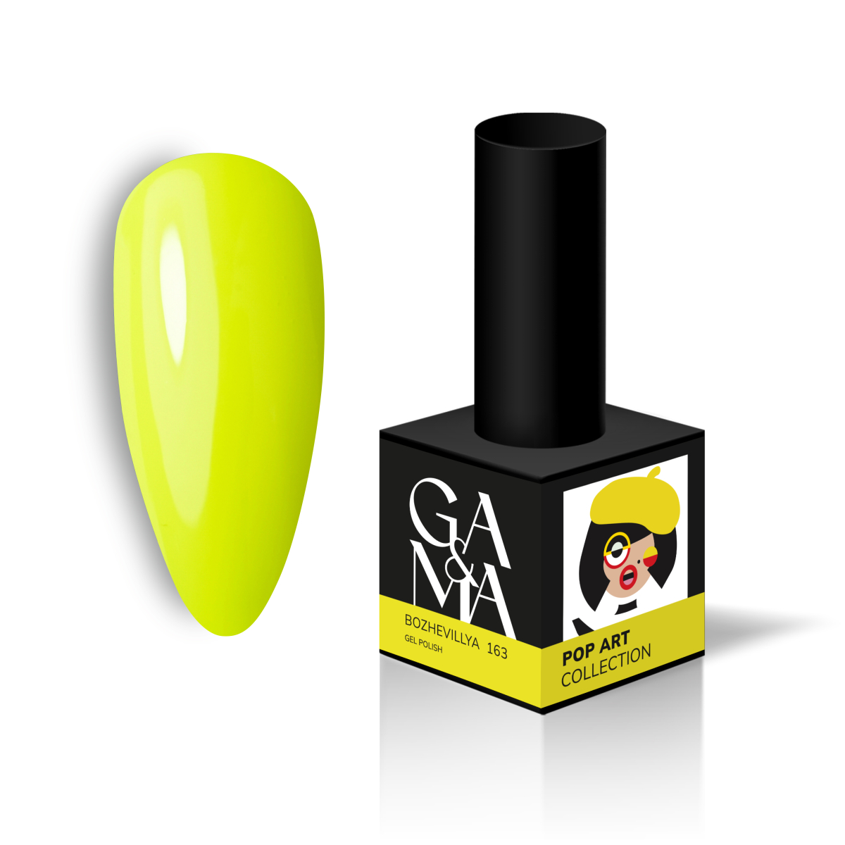 Гель-лак для нігтів Ga&Ma Pop Art collection 163 Bozhevillya, 10 мл