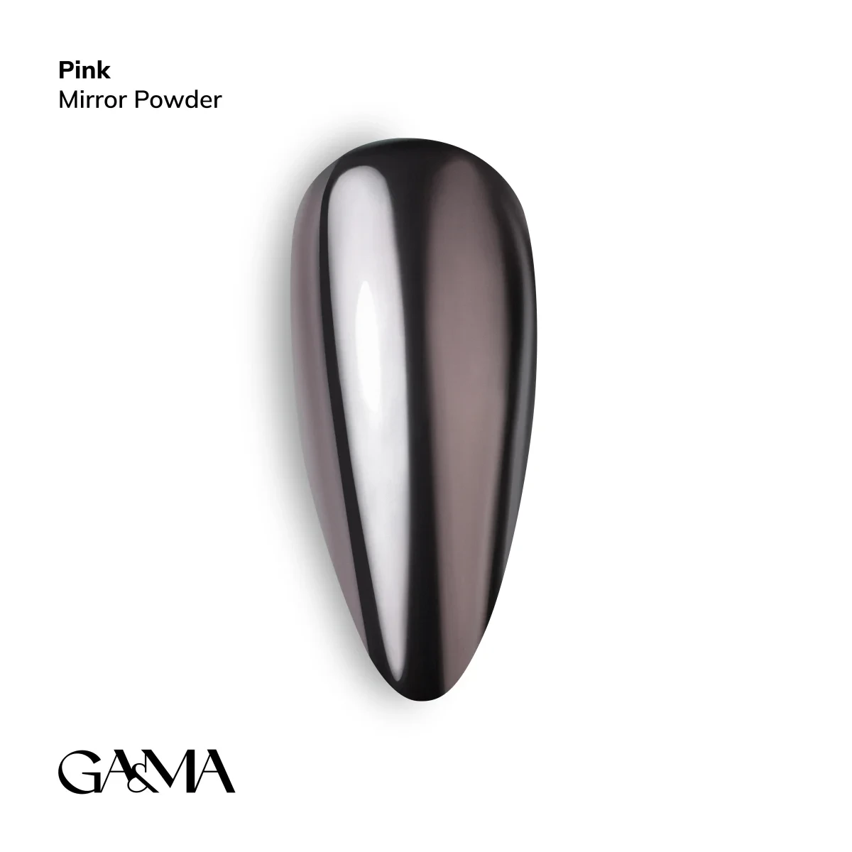 Втирка для нігтів Ga&Ma Mirror Powder Pink рожева, 0.3 грама