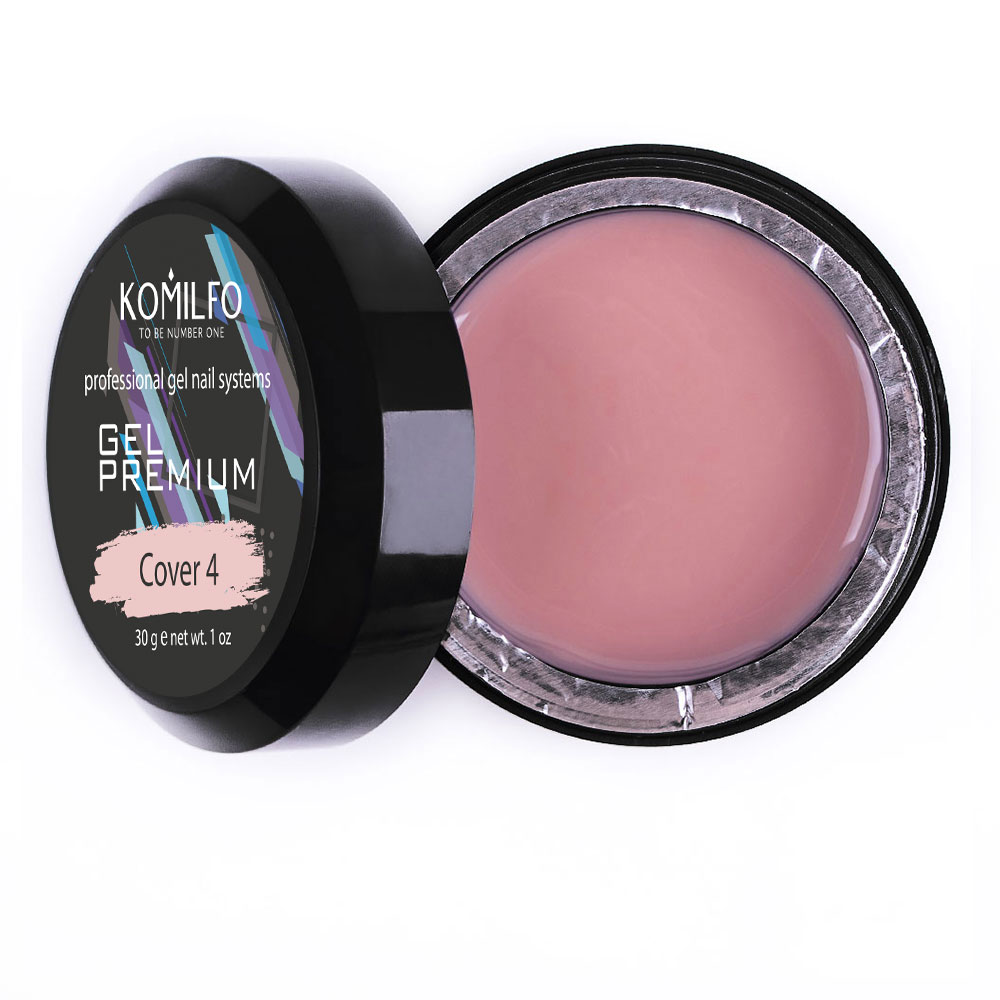 Гель для нарощення Komilfo Premium Gel Cover 4, 30 мл