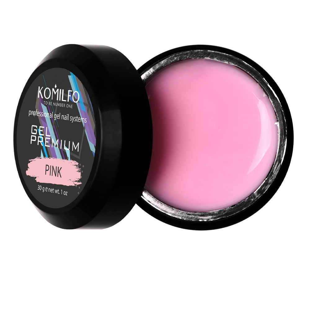 Гель для нарощення Komilfo Premium Gel Pink, 30 мл