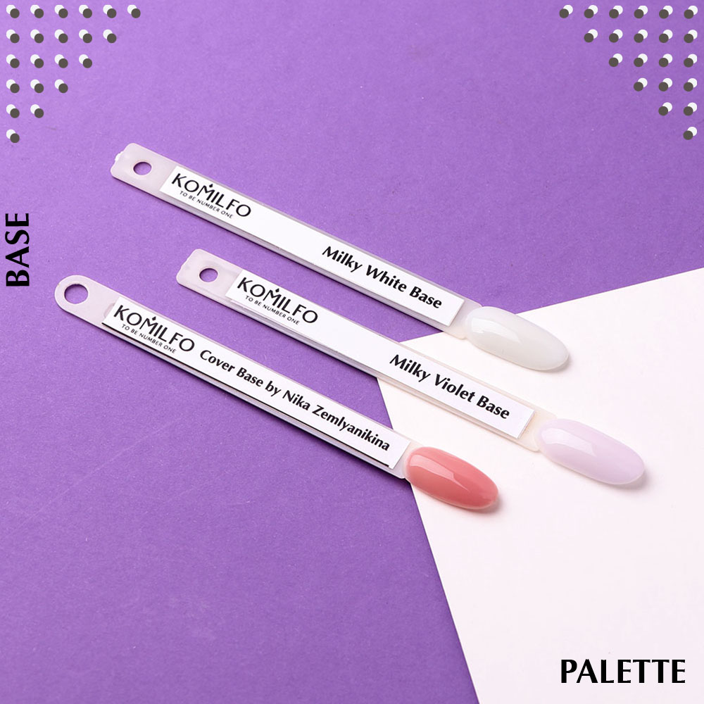 Молочна база для нігтів Komilfo Milky White Base, 30 мл
