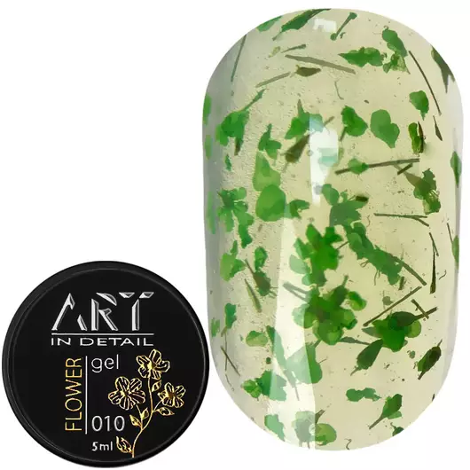 Гель із сухоцвітами Art Flower Gel №010, 5 мл