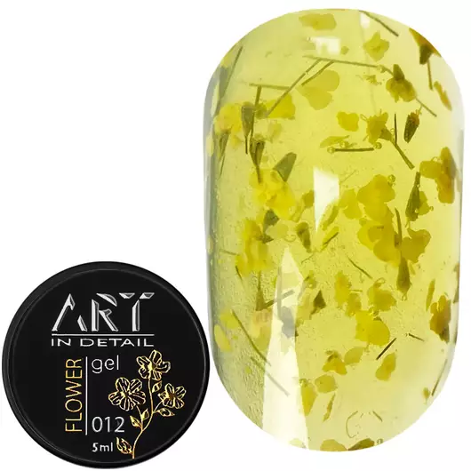 Гель із сухоцвітами Art Flower Gel №012, 5 мл
