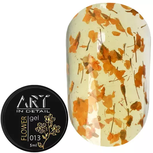 Гель із сухоцвітами Art Flower Gel №013, 5 мл