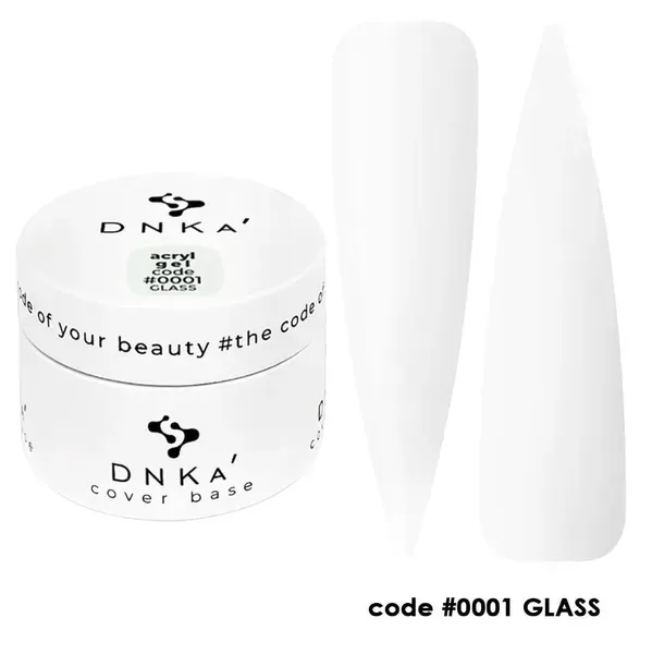 Акригель Dnka Acryl Gel No01 Glass прозорій, 30 мл