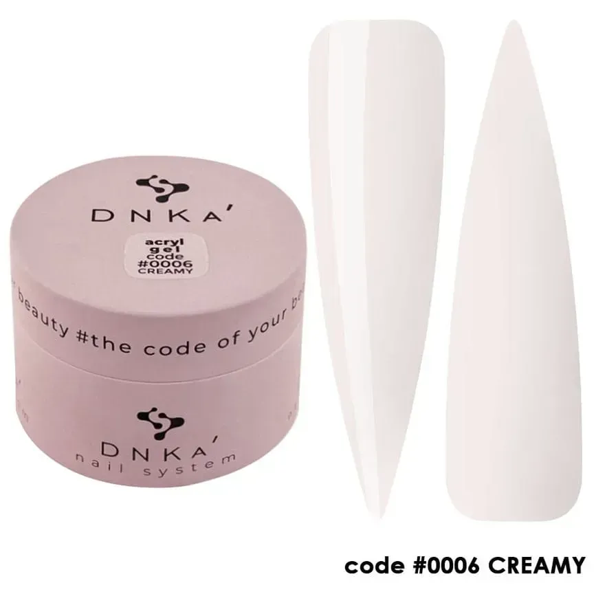 Акригель Dnka Acryl Gel №06 Creamy світло-бежевий, 30 мл