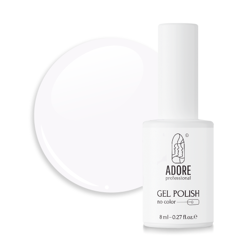 Напівпрозорий гель-лак Adore professional No color, 8 мл