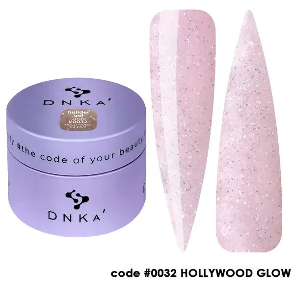 Моделюючий гель для нігтів Dnka Builder Gel #0032 Hollywood Glow, 15 мл