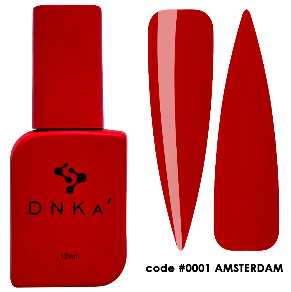 Камуфлюючий топ для нігтів Dnka Cover Top code #0001 Amsterdam, 12 мл