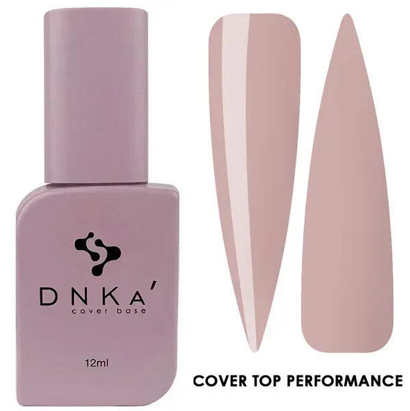 Камуфлюючий топ для нігтів Dnka Cover Top Performance, 12 мл