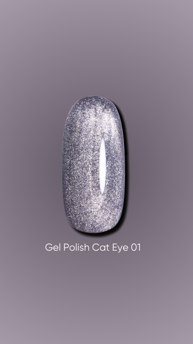 Гель-лак Dark gel polish Cat Eye 01 Без TРO, 10 мл