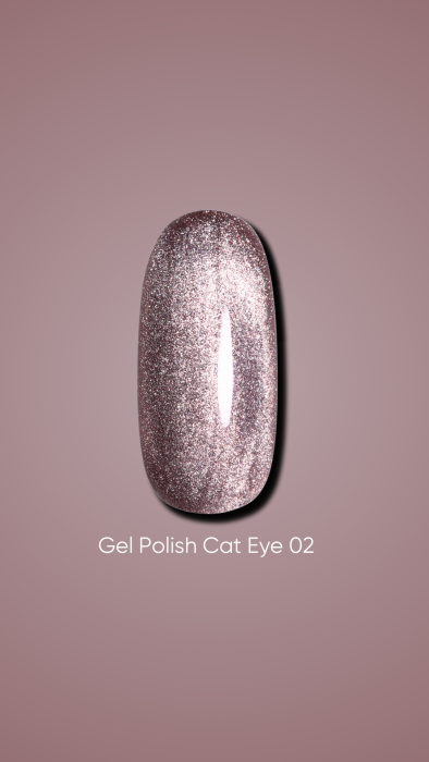 Гель-лак Dark gel polish Cat Eye 02 Без TРO, 10 мл
