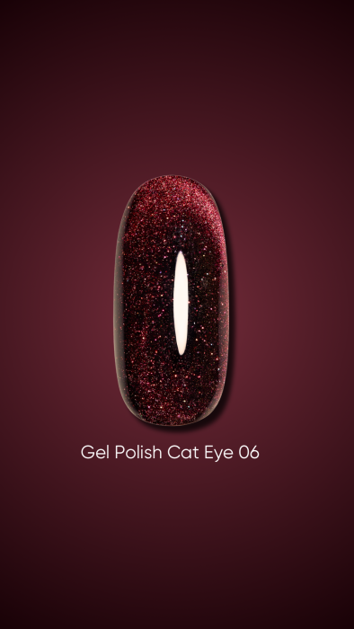 Гель-лак Dark gel polish Cat Eye 06 Без TРO, 10 мл