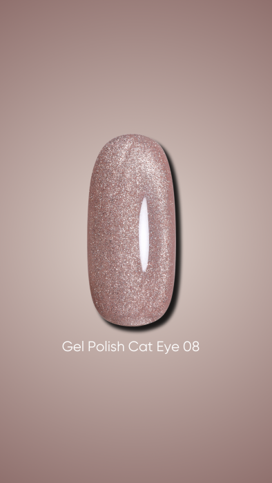 Гель-лак Dark gel polish Cat Eye 08 Без TРO, 10 мл