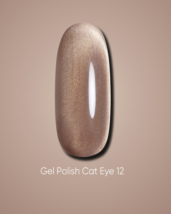 Гель-лак Dark gel polish Cat Eye 12 Без TРO, 6 мл