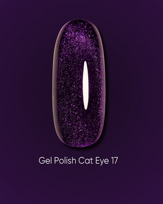 Гель-лак Dark gel polish Cat Eye 17 Без TРO, 6 мл