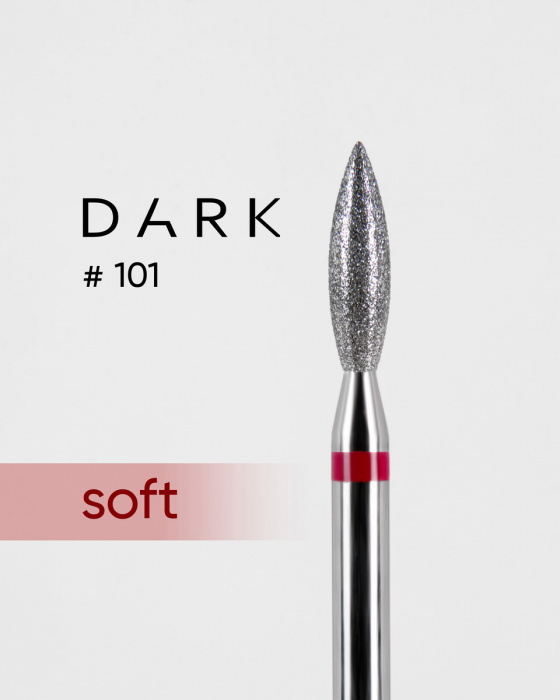 Фреза алмазна Dark No101 червоне полум'я 2,4 мм