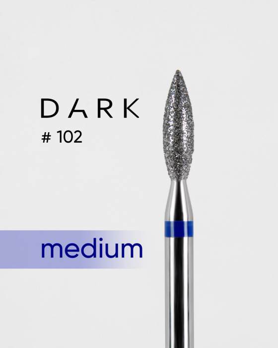 Фреза алмазна Dark No102 синє полум'я 2,4 мм