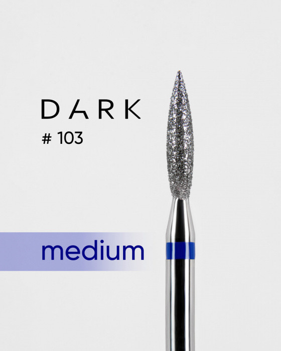 Фреза алмазна Dark No103 синє полум'я 2,1 мм