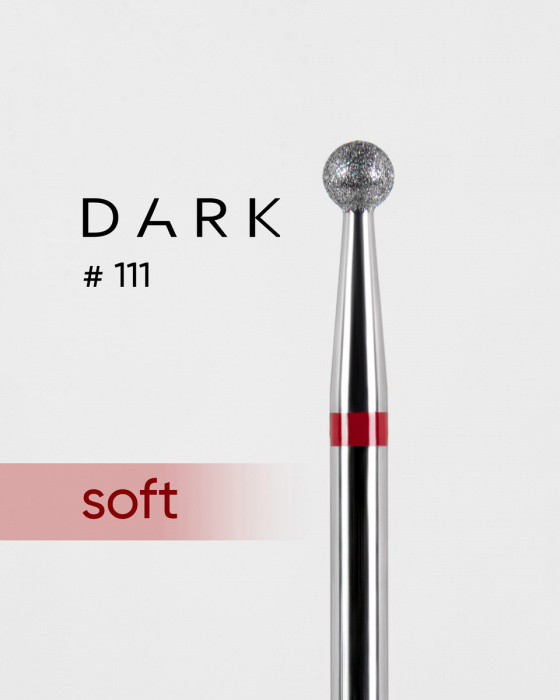 Фреза алмазна Dark No111 червона куля 3 мм