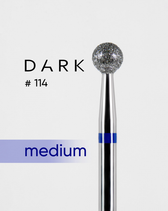 Фреза алмазна Dark No114 синя куля 4 мм
