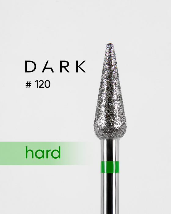Фреза алмазна Dark №120 зелена брунька довга 4,2 мм