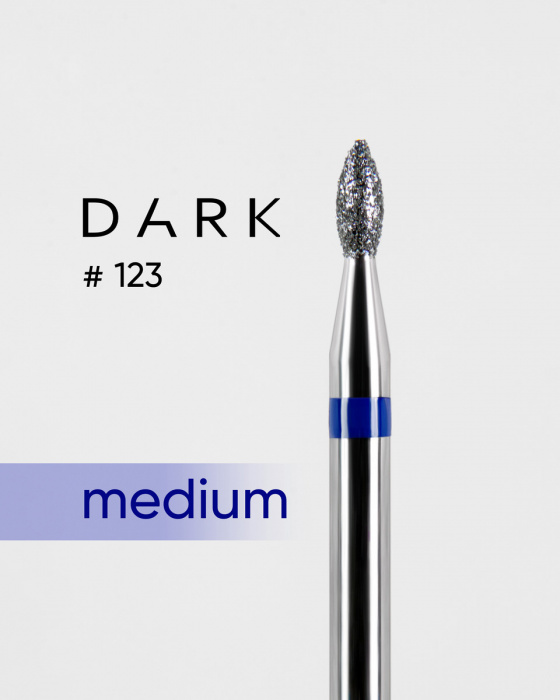 Фреза алмазна Dark No123 синя брунька 1,8 мм