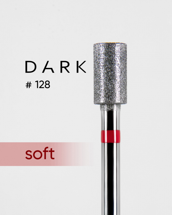 Фреза алмазна Dark No128 червоний циліндр 4,3 мм