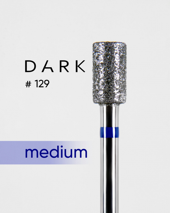 Фреза алмазна Dark No129 синій циліндр 4,3 мм