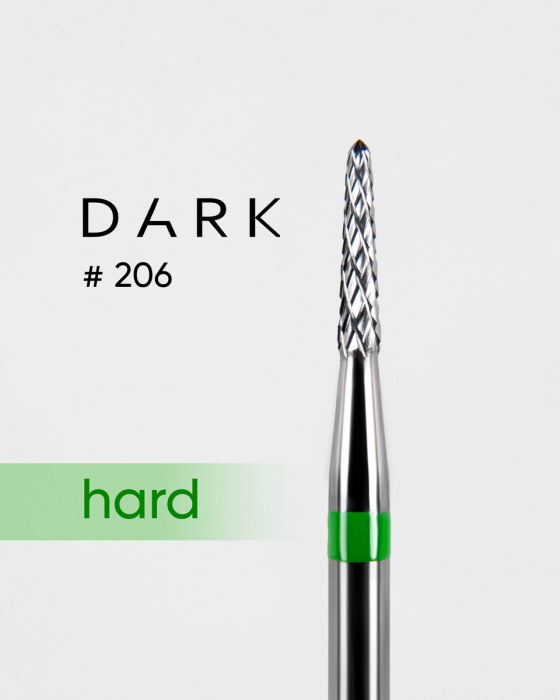 Твердосплавна фреза ТВС Dark №206 зелена