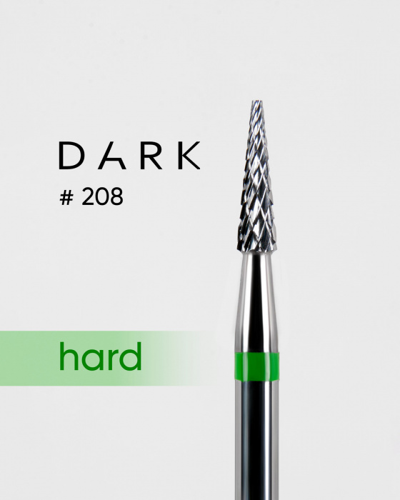 Твердосплавна фреза ТВС Dark №208 зелена