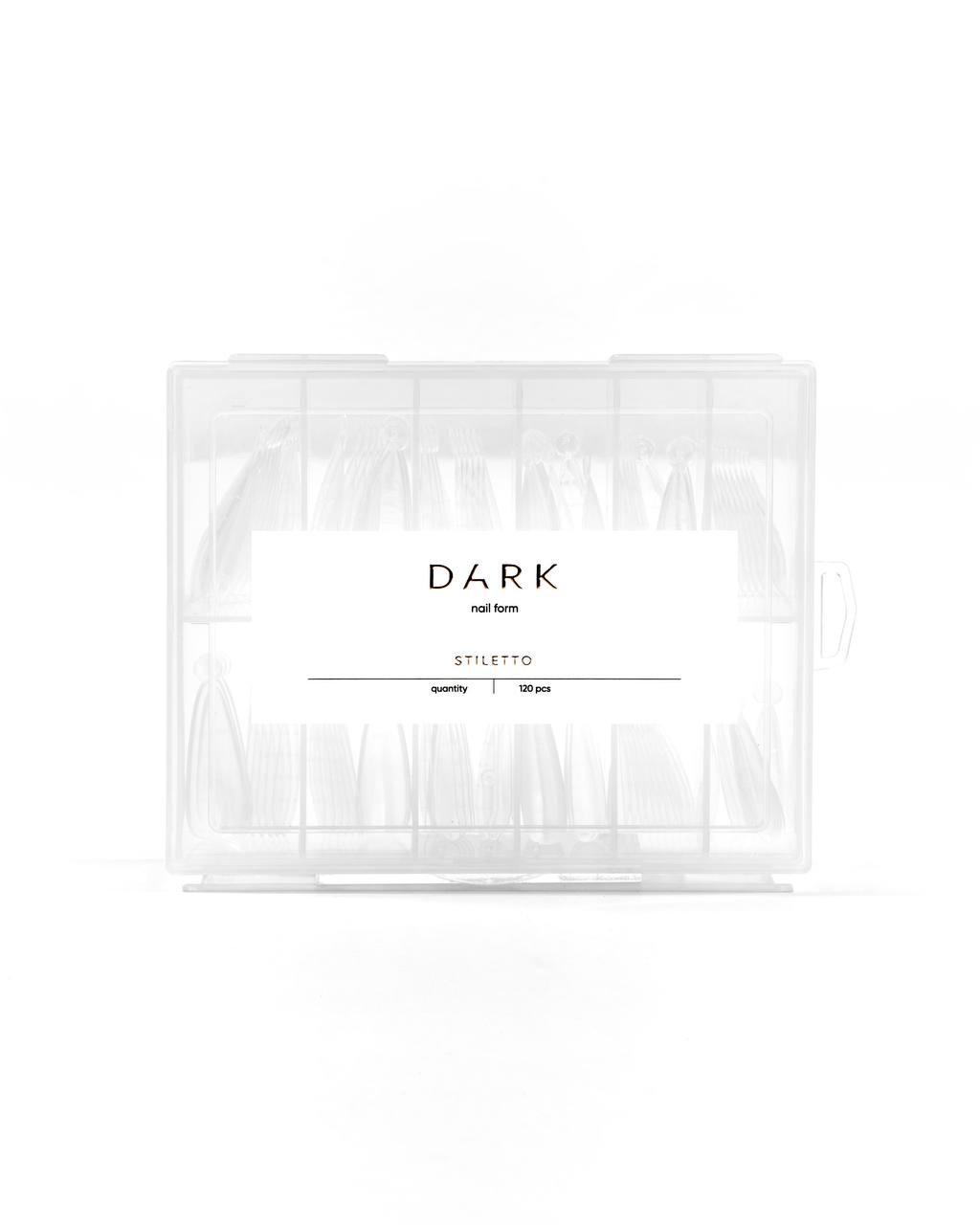 Верхні форми для нарощення Dark Stiletto, 120 шт