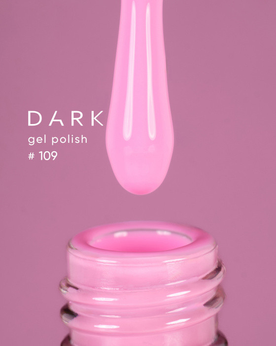 Гель-лак для нігтів Dark gel polish new collection 109 Рожевий Без TРO, 10 мл
