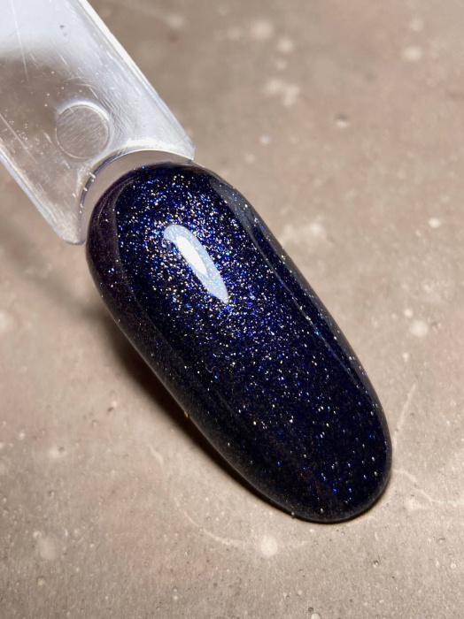 Гель-лак для нігтів Dark gel polish new collection 114 Синій з шимером Без TРO, 10 мл