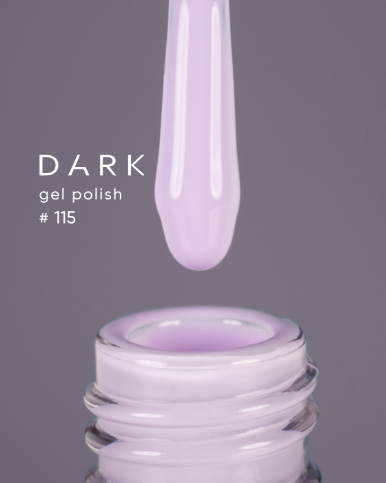 Гель-лак для нігтів Dark gel polish new collection 115 Ліловий Без TРO, 10 мл