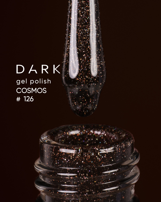 Гель-лак для нігтів Dark gel polish Cosmos 126 Без TРO, 10 мл