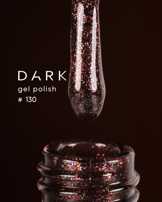 Гель-лак для нігтів Dark gel polish new collection 130 Без TРO, 10 мл