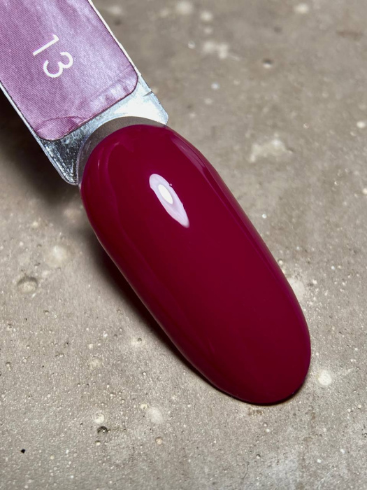 Гель-лак для нігтів Dark gel polish new collection 13 Винно-бордовий Без TРO, 10 мл