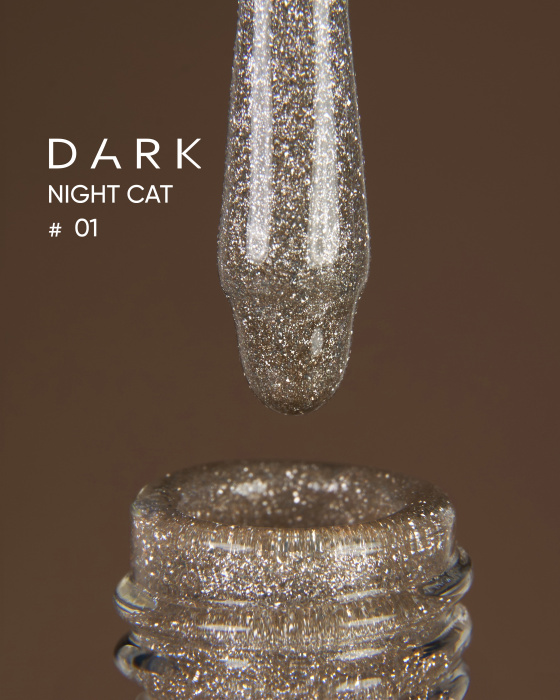 Гель-лак Dark gel polish Night Cat 01 Без TРO, 10 мл
