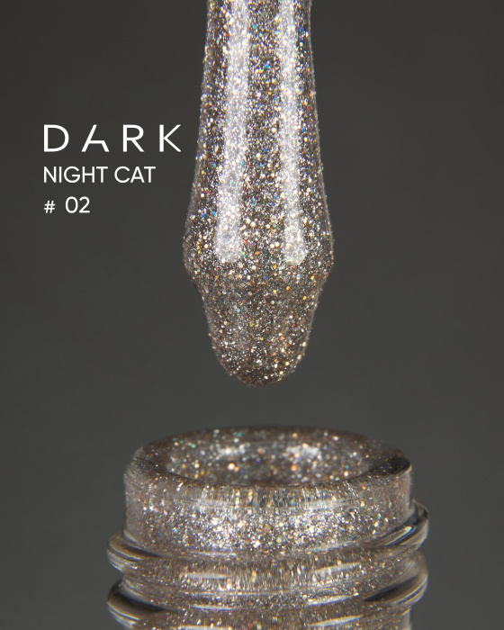 Гель-лак Dark gel polish Night Cat 02 Без TРO, 10 мл