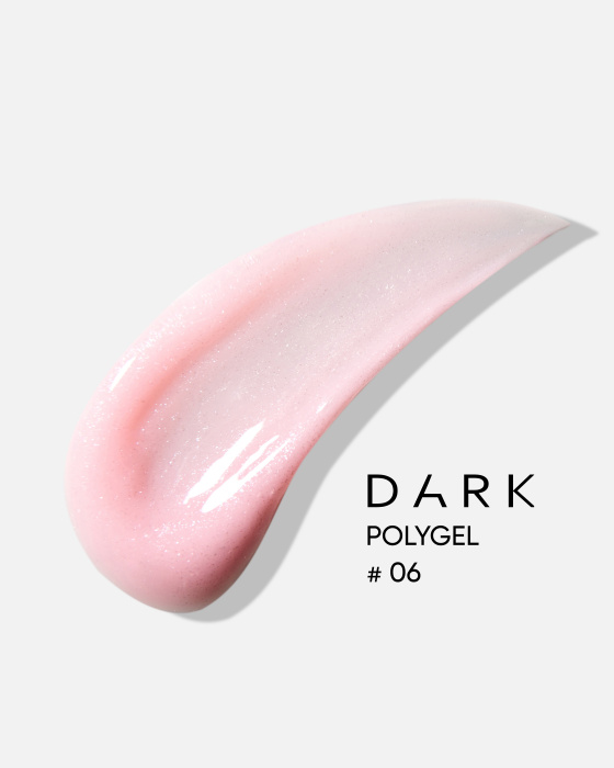 Aкрил-гель для нігтів Dark Polygel №6 у тюбику, 30 мл