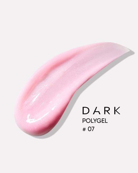 Aкрил-гель для нігтів Dark Polygel №7 у тюбику, 30 мл