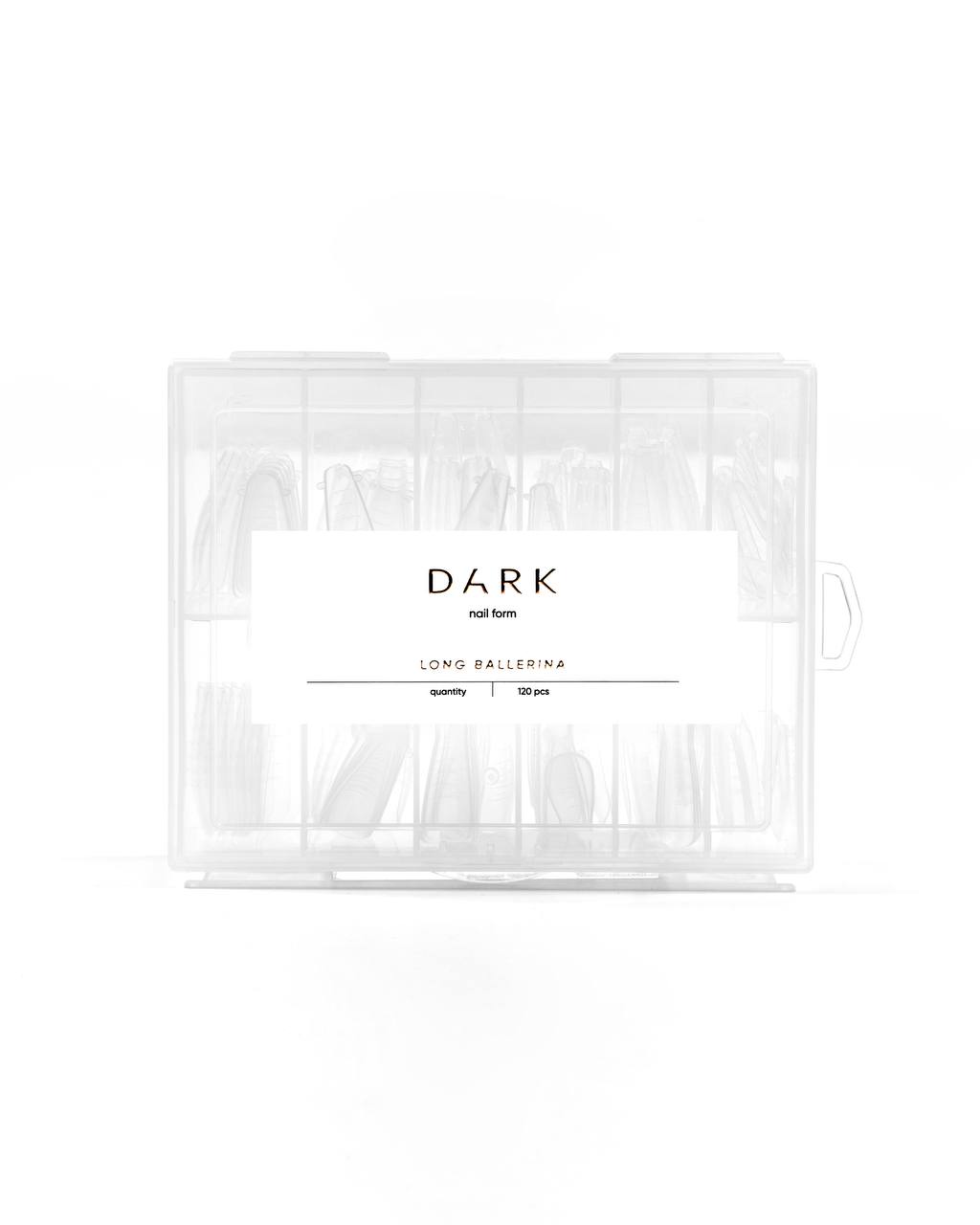 Верхні форми для нарощення Dark Long Ballerina, 120 шт
