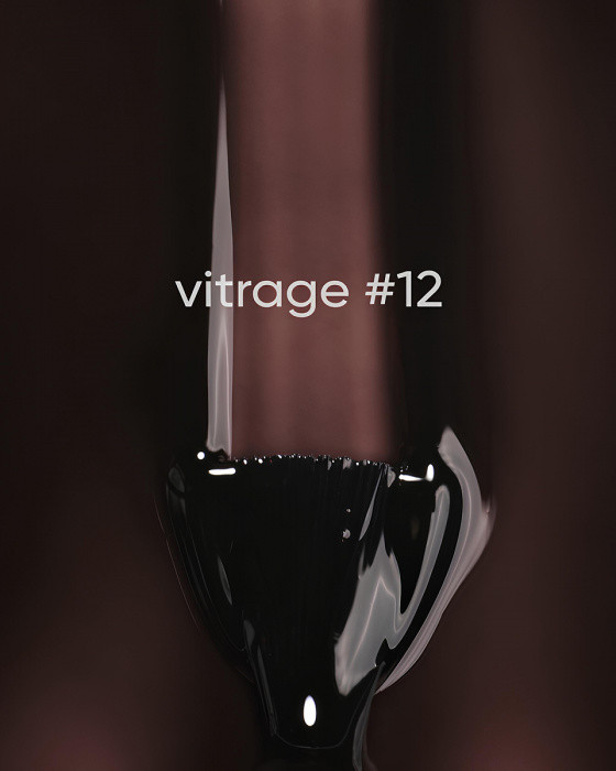 Вітражний гель-лак для нігтів Dark Gel Polish Vitrage 12, 6 мл видалити