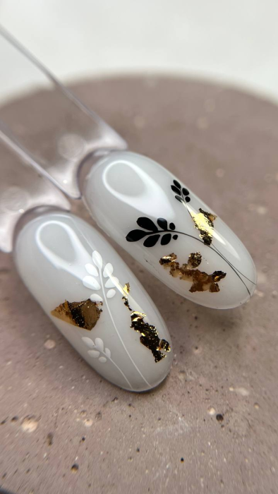 Гель-фарба Dark для дизайну White gel paint біла, 5 грам