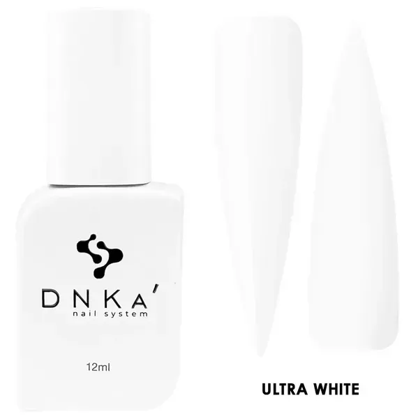 Гель-лак для нігтів Dnka Gel Polish Ultra White, 12 мл