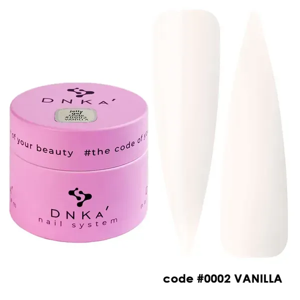 Гель желе для нарощування Dnka Jelly №002 Vanillia , 15 мл