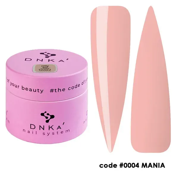 Гель желе для нарощування Dnka Jelly №004 Mania, 15 мл