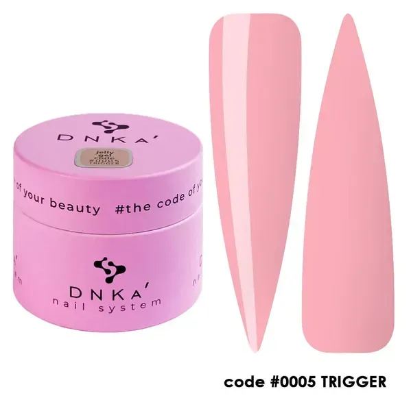 Гель желе для нарощування Dnka Jelly №005 Trigger, 15 мл